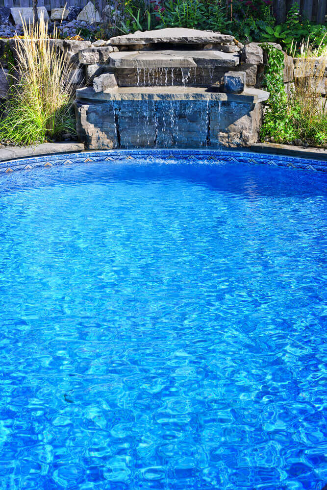 Expert installation of pool water features